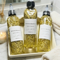 Minyak penumbuh rambut Vegan rumahan, minyak esensial untuk pria, Vegan, Jojoba, alpukat, dan Peppermint, minyak penumbuh rambut, perawatan rambut, Label pribadi, buatan rumah