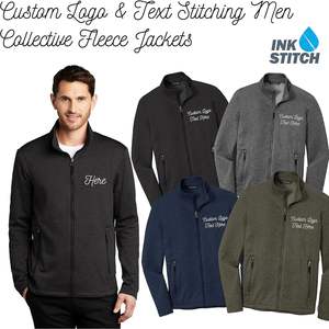 แจ็กเก็ตขนแกะเย็บข้อความโลโก้ตามสั่งสำหรับผู้ชายมีหลายสีออกแบบได้ตามต้องการ - Product Image 4