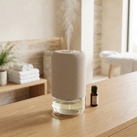 Nouveau diffuseur d'huiles essentielles portable à air froid, décoration d'intérieur, lumière ambiante sans fil 7 couleurs, diffuseur d'air frais pour voiture