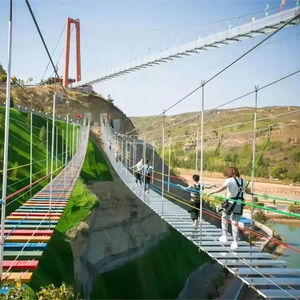 高高度に設置された観光探検橋を段階的に歩くスリリングな橋高地遊具 - Product Image 6