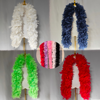 Écharpe/Châle en plumes de dinde épaisses et moelleuses de 350g pour déguisement de carnaval, fête, mariage, décoration DIY - Vente en gros