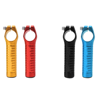 Guidon de vélo pliable en alliage d'aluminium personnalisé, ultraléger, pour VTT, vélo de route, guidon de repos secondaire, guidon de vélo
