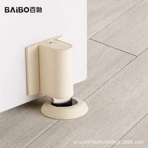 Retenue de porte Baibo 168 en alliage de zinc, fixation au sol, magnétique, coupe-vent, style moderne et épuré - Product Image 5