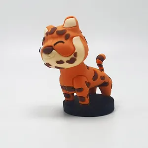 Action Figures Model Dolls Toys Soft Pvc Desk Decoration 3D Tiger Doll Children Toy