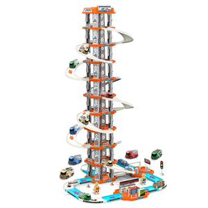 Set di 166 Pezzi Giocattoli per Bambini, Pista da Corsa con Garage e Catapulta, Parcheggio a 10 Livelli per Bambini - Product Image 1