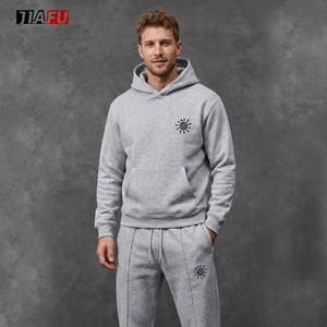 2026 Tracksuits for <strong>Men</strong> Custom Embroidery Logo <strong>Clothes</strong> High Quality Baggy Pullover Two Piece Sweatpants and Hoodies Set <strong>Men</strong> - Product Image 2