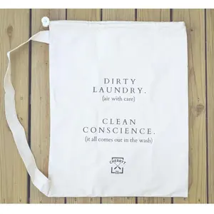 Wholesale Suppliers Cotton Canvas Made Hotel Laundry Bags With Customized Size Drawstring Bag Cotton Shoe Drawstring Bag