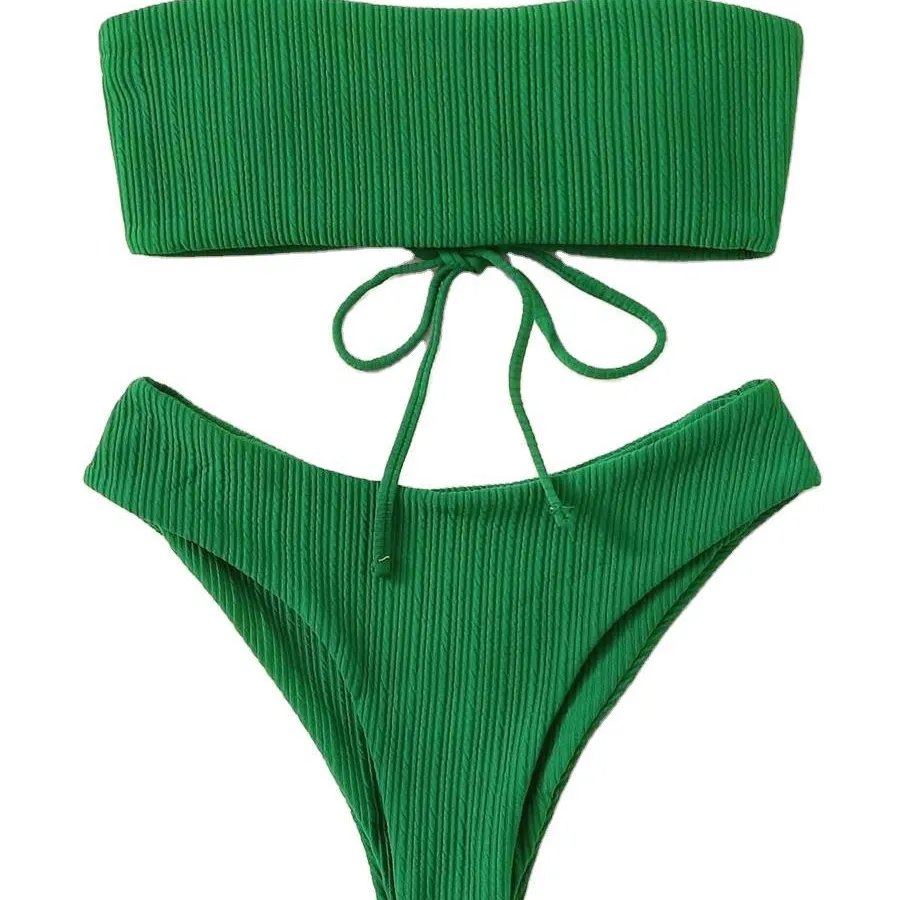 2023 Sexy Two Piece Swimsuit Hip Lift Tubo Top Multi-color Biquíni Mulheres Praia de Fitness Swimwear & Beachwear