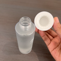 Adecuado para el Cuidado Facial y Envases Cosméticos, Botella de Plástico PET Vacía de 100ml/120ml/150ml con Tapa Esmerilada para Tónico/Essence
