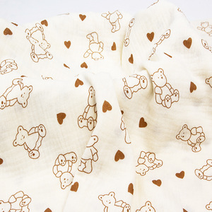 Offre Spéciale – Tissu en Mousseline de Coton Quatre Saisons Doux, Absorbant et Hypoallergénique – <span class=keywords><strong>Double</strong></span> <span class=keywords><strong>Gaze</strong></span> pour Pyjamas Enfants, Serviettes de Bain et Vêtements en Tissu - Product Image 3
