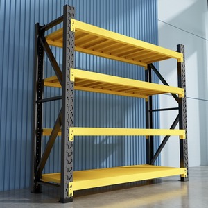 Étagère empilable en acier résistant à la rouille avec étagères réglables à plusieurs niveaux pour usage industriel - Product Image 1