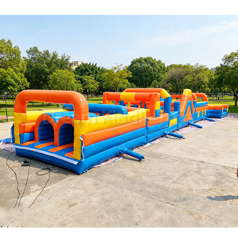 Outdoor Inflatable Obstacle Course Challenges Commercial