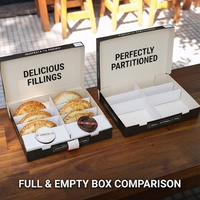 Boîte en papier kraft personnalisée pour les en-cas du Moyen-Orient, falafel, kibbeh, shawarma avec compartiment à sauce, vente en gros aux Émirats arabes unis, en Arabie Saoudite
