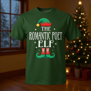 T-shirt de Noël Romantique Poet Elf, chemise de Noël assortie pour les fêtes - Product Image 3