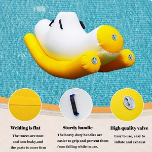 Waterhan Bouée <span class=keywords><strong>gonflable</strong></span> portable personnalisée de qualité commerciale, type <span class=keywords><strong>banane</strong></span>/balançoire, en PVC de 0,7 mm d'épaisseur, pour adultes, lacs, plages, piscines et baignades - Product Image 6