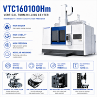 Centre d'usinage vertical CNC modulaire VTC160100Hm pour l'usinage de métaux lourds