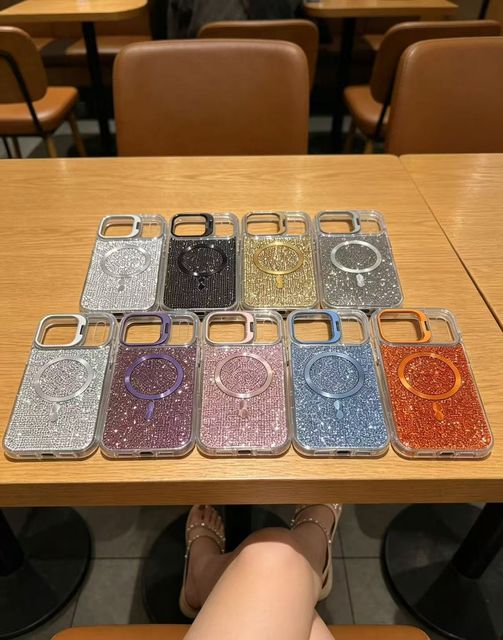 Magnetic Clear Gradient Phone Case for iPhone MOBILE Shockproof Anti-Yellowing Protective Cover