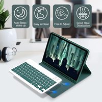 Keyboard untuk Samsung Tab A9 Plus SM-X216 X210 11 Inch A11 Plus 2025 Penutup Tablet Magnetik dengan Slot Pena Casing Keyboard Nirkabel