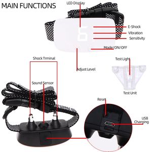 Xcho नो बार्क कॉलर इलेक्ट्रिक शॉक और कंपन नियंत्रण कॉलर कुत्तों के लिए कंपन नियंत्रण कॉलर आवाज सक्रिय विरोधी बार्क - Product Image 3