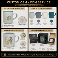 Tasse en céramique avec logo personnalisé en gros Excellente isolation thermique Nouveau design pour l'eau, la bière, le thé Tasse personnelle pour les boissons froides