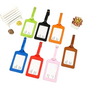 Etiqueta de Equipaje de Cuero PU Personalizada, Etiqueta de Nombre para Bolsa de Viaje de Color Sólido a la Moda, 7x11 Pulgadas - Product Image 3