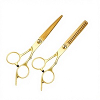 Ciseaux de coiffure professionnels pour droitiers, ciseaux de barbier à lame de rasoir pour la coupe et l'entretien des cheveux