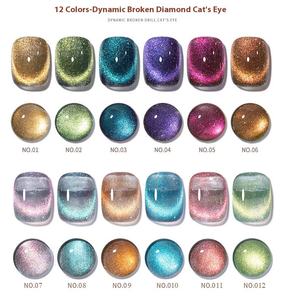 TPO HEMA Free 2025 Nouveau Vernis à Ongles Dynamique Diamant <span class=keywords><strong>Cassé</strong></span> Cat's Eye Source de Lumière LED Blanche Populaire Bouteille de Résine Emballage UV Gel Nail Art - Product Image 4