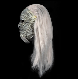 Accessoire Cosplay <span class=keywords><strong>Halloween</strong></span> pour Game of Thrones White Walker Night King Mask Couvre-chef en latex pour maison hantée <span class=keywords><strong>Masque</strong></span> facial blanc - Product Image 5