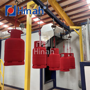 Macchina per Sabbiatura di Bombole GPL Linea di Verniciatura a Polvere Completamente Automatica - Product Image 2