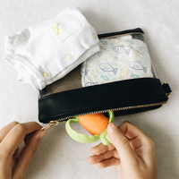 Ensemble de pochettes à couches transparentes, fermeture éclair étanche, rangement de voyage pour bébé, usage quotidien