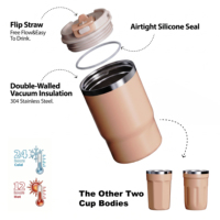 Nouvelle Bouteille Isotherme Classique et Mignonne 2026 pour Voyage, Double Paroi, Isolation Thermique 12-24 Heures, en Acier Inoxydable Réutilisable, Anti-Fuite, Sans BPA