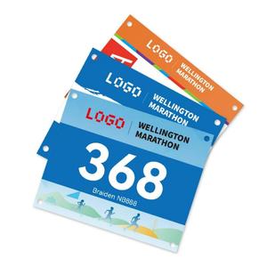 Numéros d'athlètes personnalisés, dossards de course sportifs, plaques numériques personnalisées pour le marathon, étiquettes d'emballage - Product Image 1
