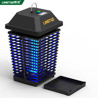 Zapper de mosquitos con sensor de luz del anochecer al amanecer, Zapper de moscas impermeable, matamosquitos eléctrico para jardín, Zapper de insectos al aire libre
