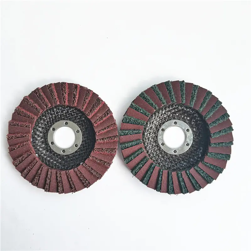 Abrasives Gereedschap 4.5 En 5 Inch 115Mm 125Mm Non Woven Nylon Flap Disc Voor Staal En Rvs oppervlak Staat Polijsten