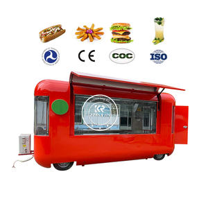 OEM Outdoor Shawarma Mobile Food Cart Street Fast Food Carts Mobile <b>Coffee</b> Food Trailer Venindg Kiosk on Sale - Product Image 4