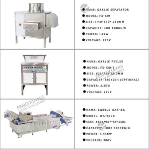 Ligne de production automatique d'ail : machine de séparation, d'épluchage, de lavage, de séchage à l'air et d'emballage de l'ail en Indonésie - Product Image 2