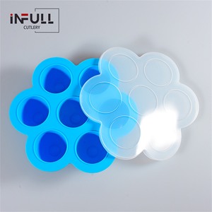 Mini molde antiadherente de silicona para paletas de hielo de 7 agujeros, contenedor de almacenamiento de alimentos para bebés desechable, bolsa empaquetada para uso de helados - Product Image 6