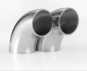 Accesorio de Tubería de 1-2 Pulgadas, Acero Inoxidable 304, Grado Sanitario, Codo Soldado de 90 Grados - Product Image 3