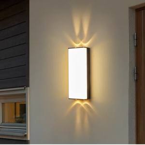 Luz LED de pared cuadrada para exteriores, superbrillante, resistente al agua, PC Solar para balcón, terraza, pasillo, escalera, entrada, patio, luz de pared - Product Image 4