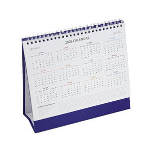 Фабричный полноцветный пользовательский дизайн настольного календаря 2026 новый ежегодный ежемесячный Настольный календарь печать логотипа Настольный календарь - Product Image 2