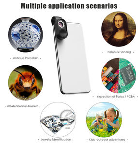 Objectif macro <span class=keywords><strong>Apexel</strong></span> <span class=keywords><strong>100X</strong></span> avec lumière LED pour smartphone, mini loupe pour téléphone portable - Product Image 4