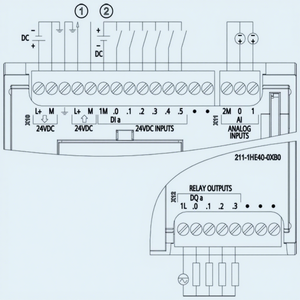 ซีพียู SIMATIC S7-1200 รุ่นดั้งเดิม 1211C คอมแพค DC/DC/รีเลย์ 6ES7211-1HE40-0XB0 ชุดจ่ายไฟ 20.4-28.8V - Product Image 5