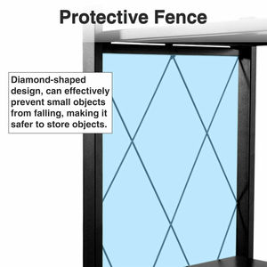รถเข็นโลหะกลิ้งรถเข็นยูทิลิตี้มือถือที่มี4ชั้นวางลวดเหล็กและล้อร่อนง่าย - Product Image 4