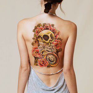 Autocollant de <span class=keywords><strong>tatouage</strong></span> temporaire à l'eau, 100 pièces, grand <span class=keywords><strong>bras</strong></span>, manches longues, vente en gros, usine, à bas <span class=keywords><strong>prix</strong></span> - Product Image 1