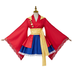 Nuevo Disfraz de <span class=keywords><strong>Anime</strong></span> One Piece, Kimono Japonés, Falda Loli, Kimono para Mujer, Disfraz de Halloween - Product Image 1