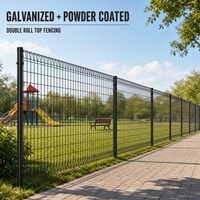 Paneles de Malla de Alambre Soldada BRC con Curvado Triangular y Parte Superior Enrollable, Galvanizados, para Jardín, Personalizados por FANGXIN