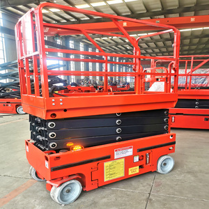 Mini vehículo autopropulsado de 320KG de fábrica, elevador de tijera de plataforma hidráulica Skyjack de rueda pequeña automotriz para coche - Product Image 3