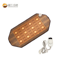 Tapis de massage thermique en céramique chauffant Jiwan Lejia en jade et tourmaline, personnalisé pour les spas de bien-être (vente en gros)