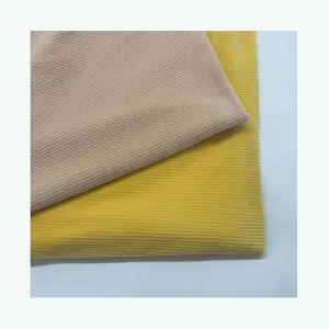 Custom Feels Smooth And Thick Polyester Striped Yellow And White Stripe Fabric For Toy