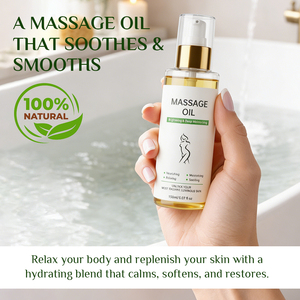 Olio da Massaggio Naturale di Alta Qualità per la Cura della Pelle, Olio Profondamente Rilassante <span class=keywords><strong>e</strong></span> Lenitivo per il Corpo, Olio Essenziale per Massaggi SPA - Product Image 2